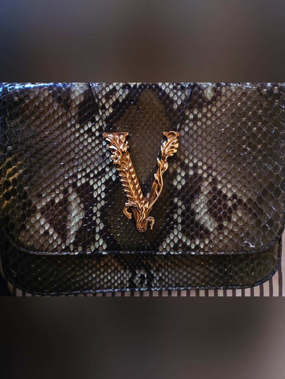 Versace Virtus Python Bag - Picture 4 of 9